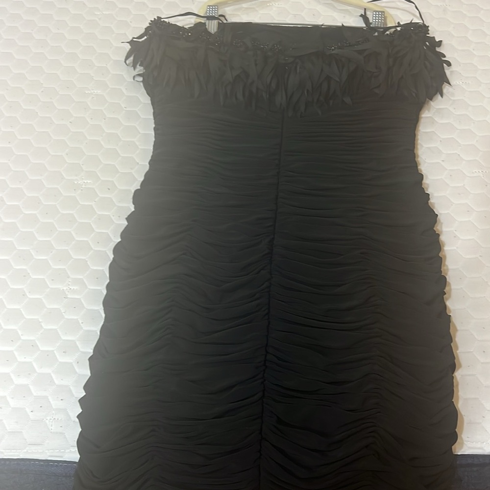 Js Collection Rouched Mini With Fabric Feather De… - image 4